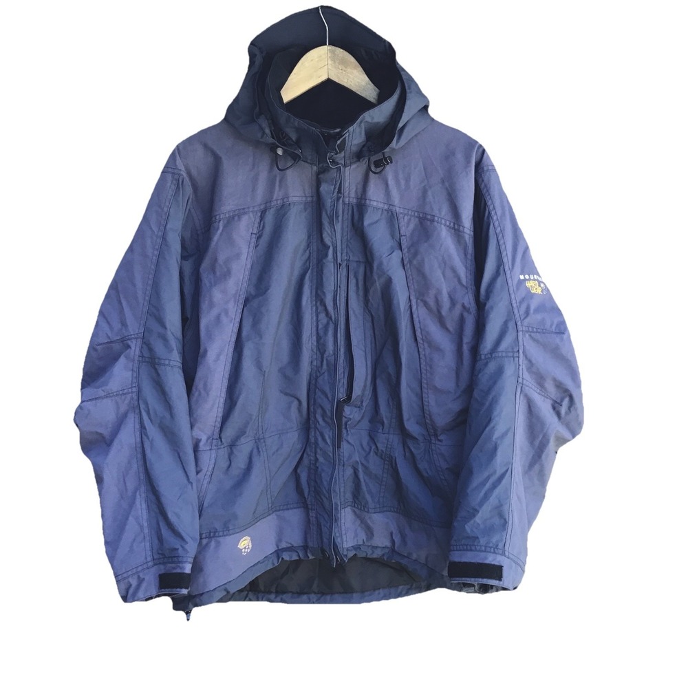Mountain Hardwear Conduit Waterproof Hooded Jacket Women's Size 8 Blue Coat